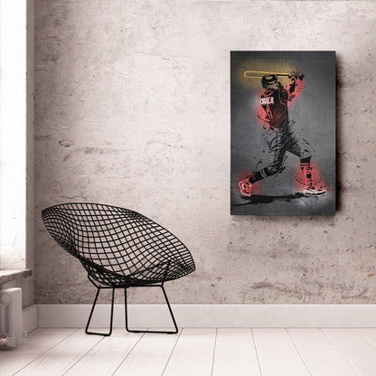 Carlos Correa Neon Canvas Art | Modern Wall Decor for Twins Fans