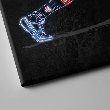 Carlos Correa Neon Canvas Art | Twins Wall Decor