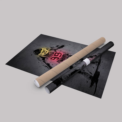 Chase Young Neon Canvas Art | Modern Wall Decor for Commanders Fans