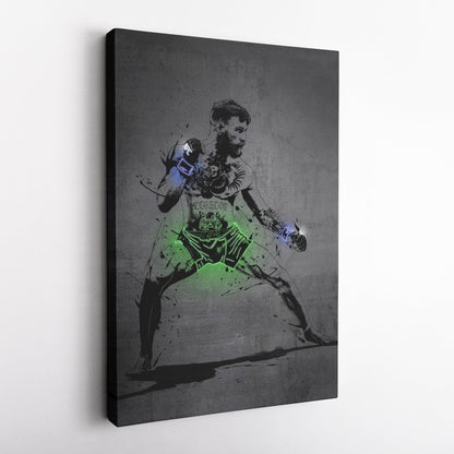 Conor McGregor Neon Canvas Art | Modern Wall Decor for UFC Fans