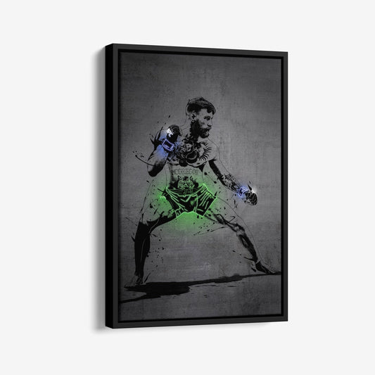 Conor McGregor Neon Canvas Art | Modern Wall Decor for UFC Fans