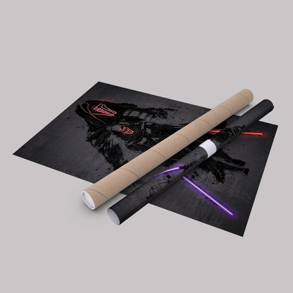 Darth Revan Canvas | Star Wars Neon Wall Art