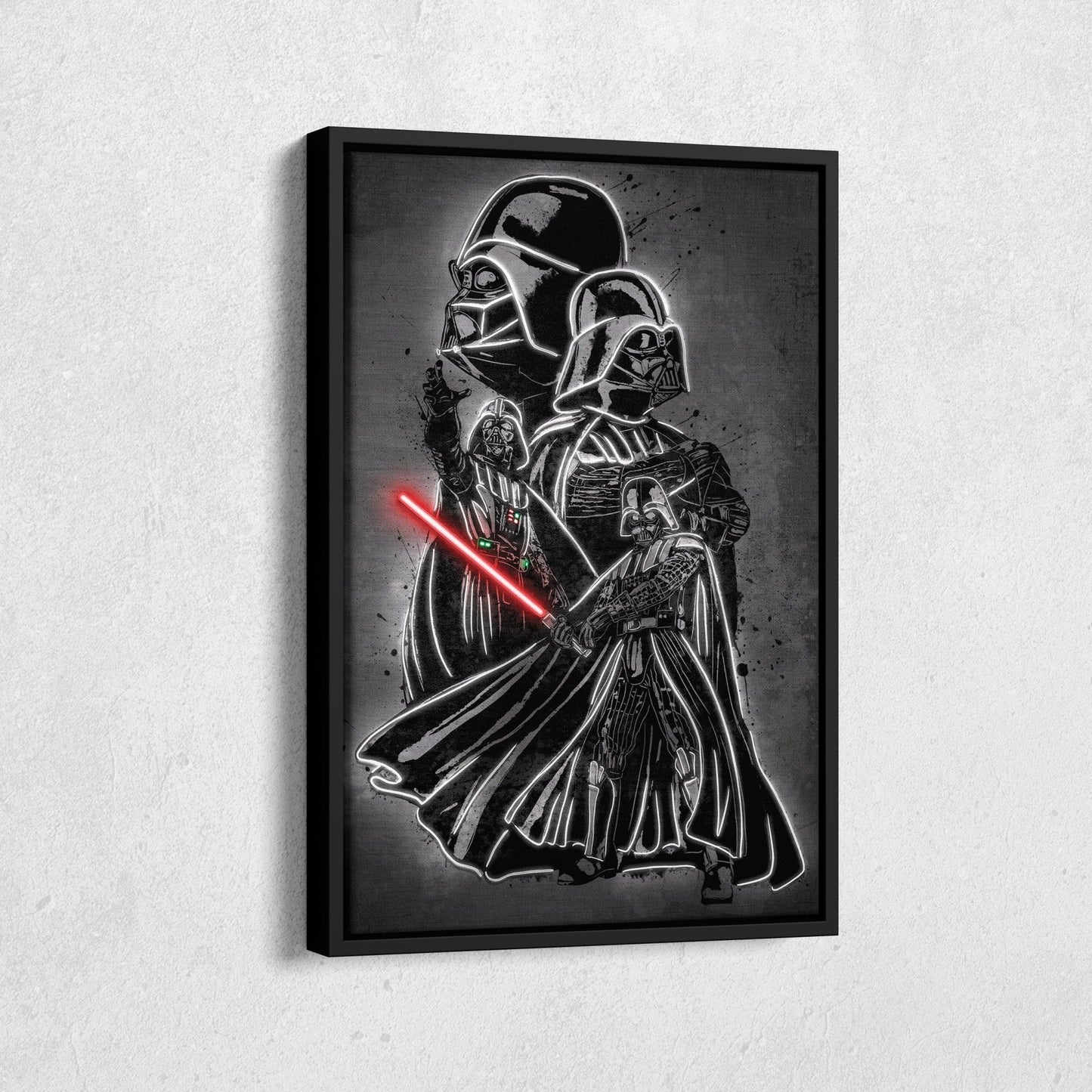 Darth Vader Canvas | Star Wars Neon Wall Art