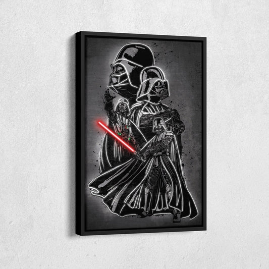 Darth Vader Canvas | Star Wars Neon Wall Art