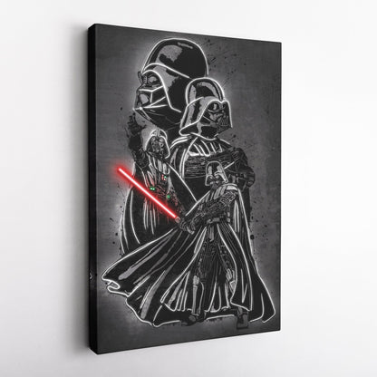 Darth Vader Canvas | Star Wars Neon Wall Art
