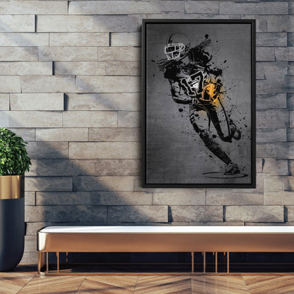 Davante Adams Neon Canvas Art | Modern Wall Decor for Raiders Fans