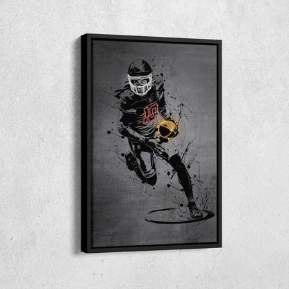 DeAndre Hopkins Neon Canvas Art | Modern Wall Decor for Cardinals Fans