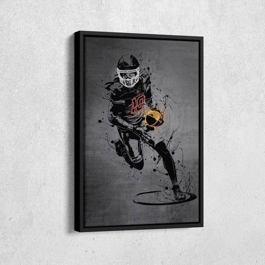 DeAndre Hopkins Neon Canvas Art | Modern Wall Decor for Cardinals Fans
