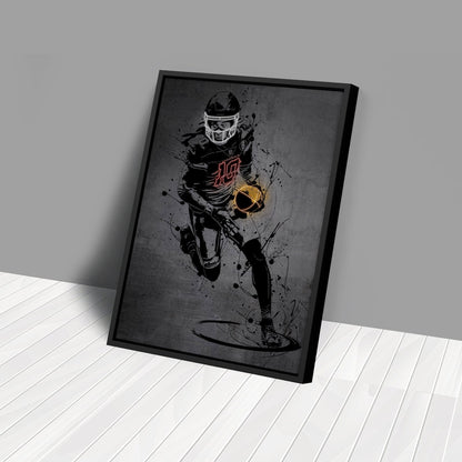 DeAndre Hopkins Neon Canvas Art | Modern Wall Decor for Cardinals Fans