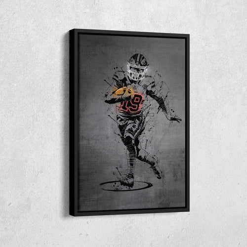 Deebo Samuel Neon Canvas Art | Modern Wall Decor for 49ers Fans