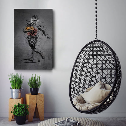Deebo Samuel Neon Canvas Art | Modern Wall Decor for 49ers Fans