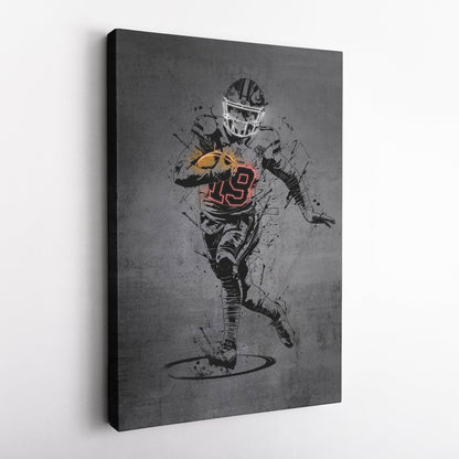 Deebo Samuel Neon Canvas Art | Modern Wall Decor for 49ers Fans