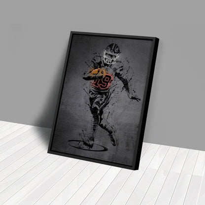 Deebo Samuel Neon Canvas Art | Modern Wall Decor for 49ers Fans