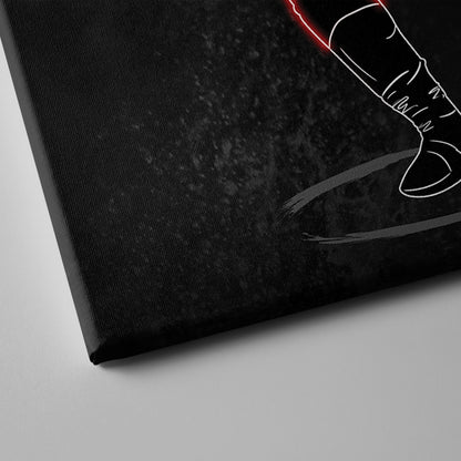 Deion Sanders Neon Canvas Art | Falcons Wall Decor