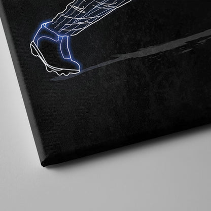 Derek Jeter Neon Canvas Art | Yankees Wall Decor