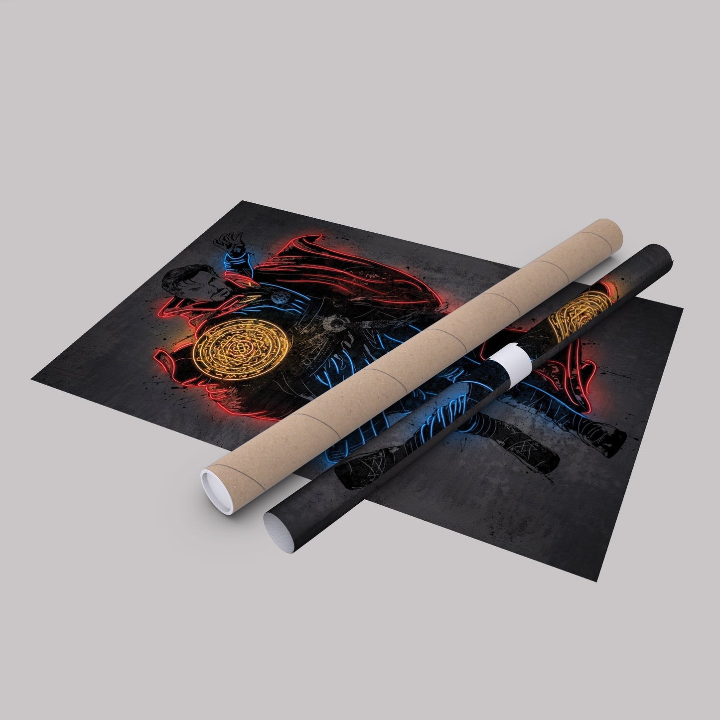 Doctor Strange Canvas | Marvel Neon Wall Art