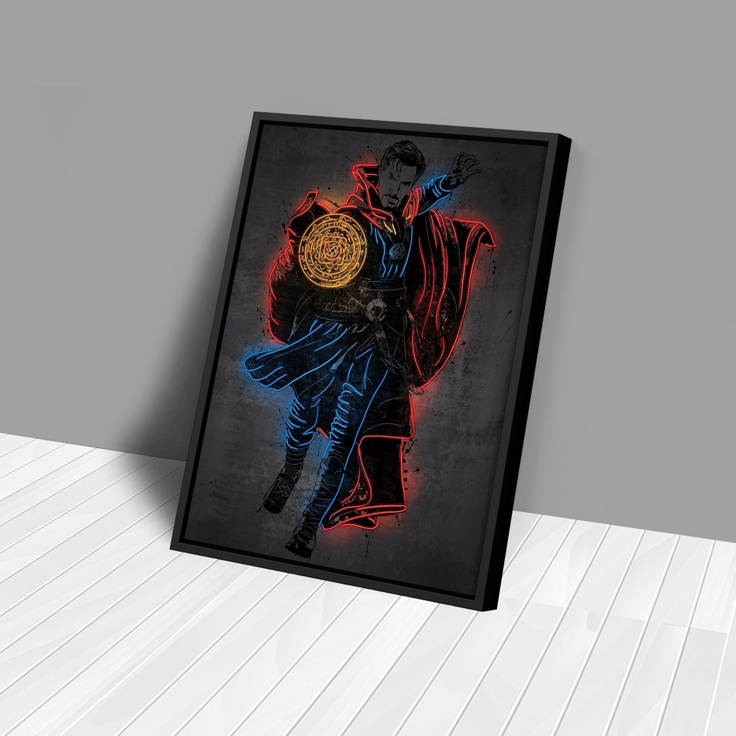 Doctor Strange Canvas | Marvel Neon Wall Art