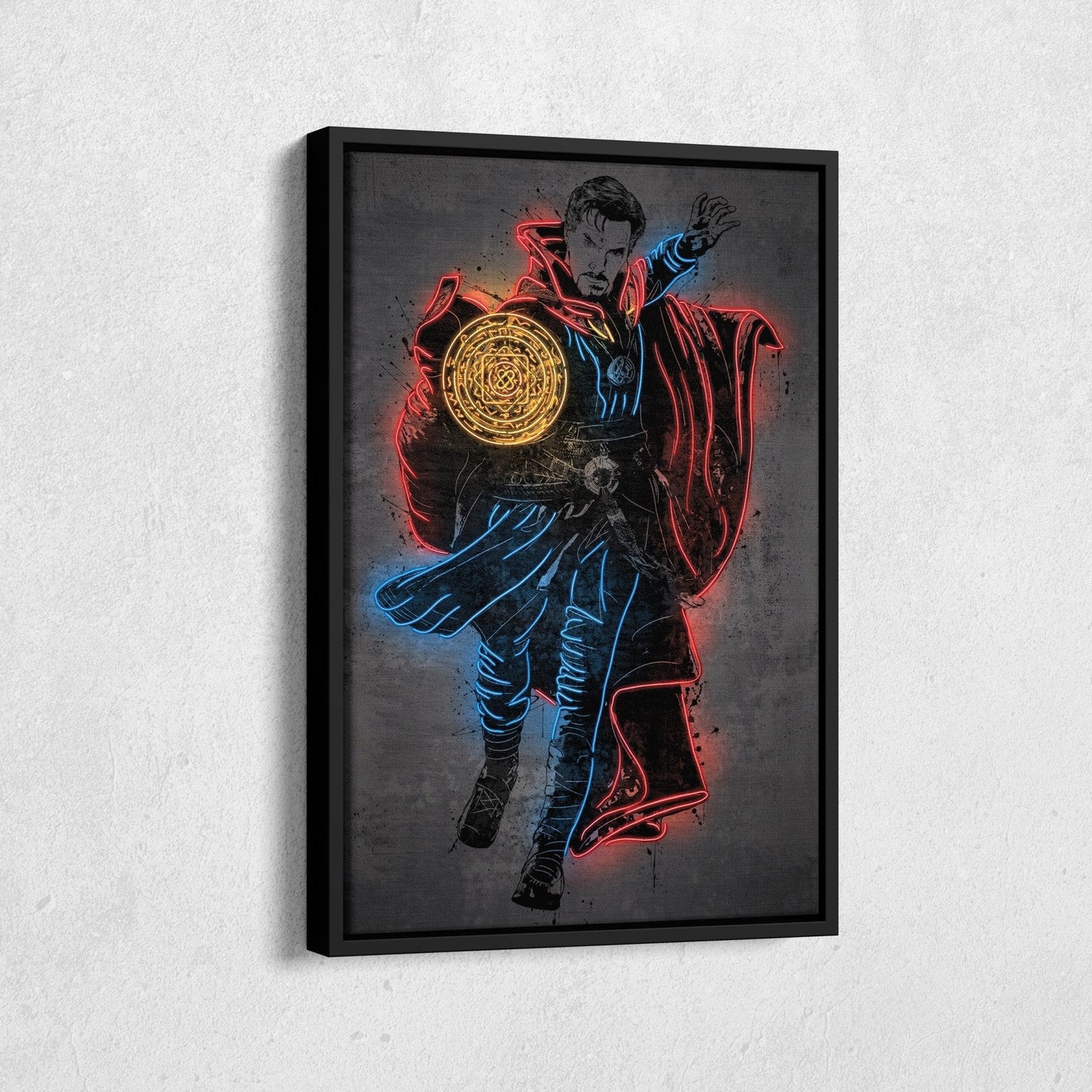 Doctor Strange Canvas | Marvel Neon Wall Art