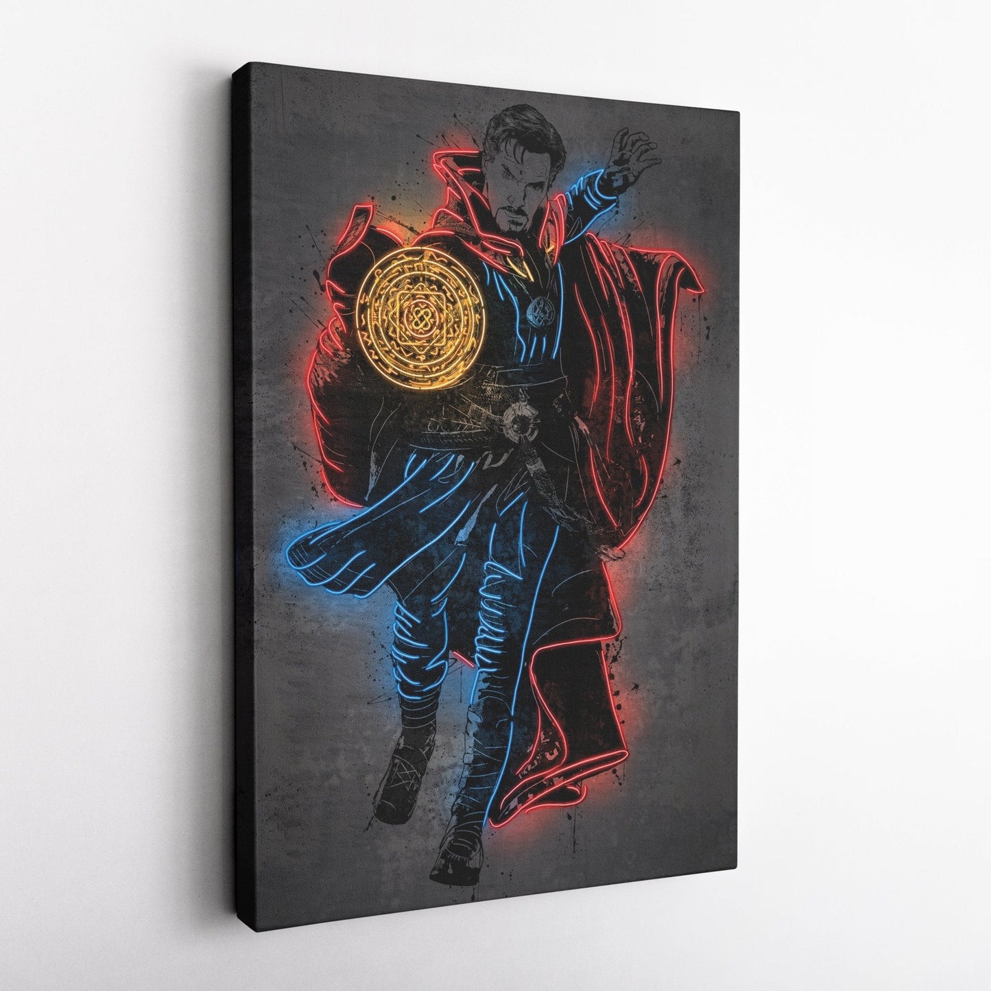 Doctor Strange Canvas | Marvel Neon Wall Art