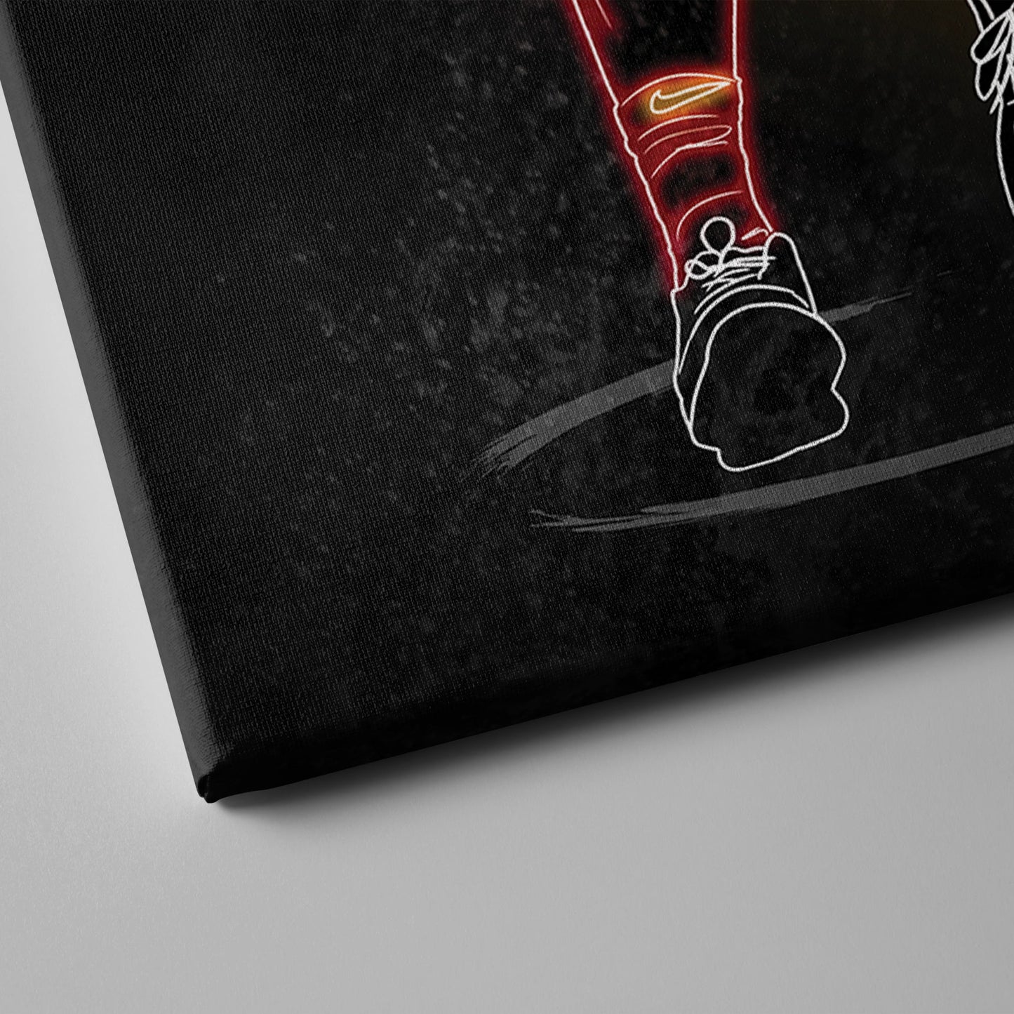 Donovan Mitchell Neon Canvas Art | Cavaliers Wall Decor
