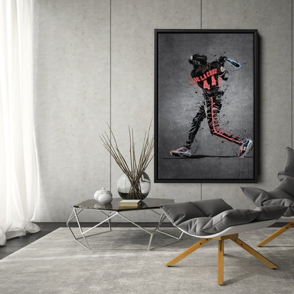 Elly De La Cruz Neon Canvas Art | Modern Wall Decor for Reds Fans