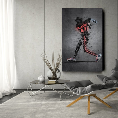 Elly De La Cruz Neon Canvas Art | Modern Wall Decor for Reds Fans