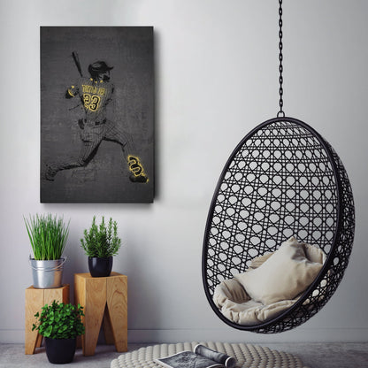 Fernando Tatis Jr Neon Canvas Art | Modern Wall Decor for Padres Fans