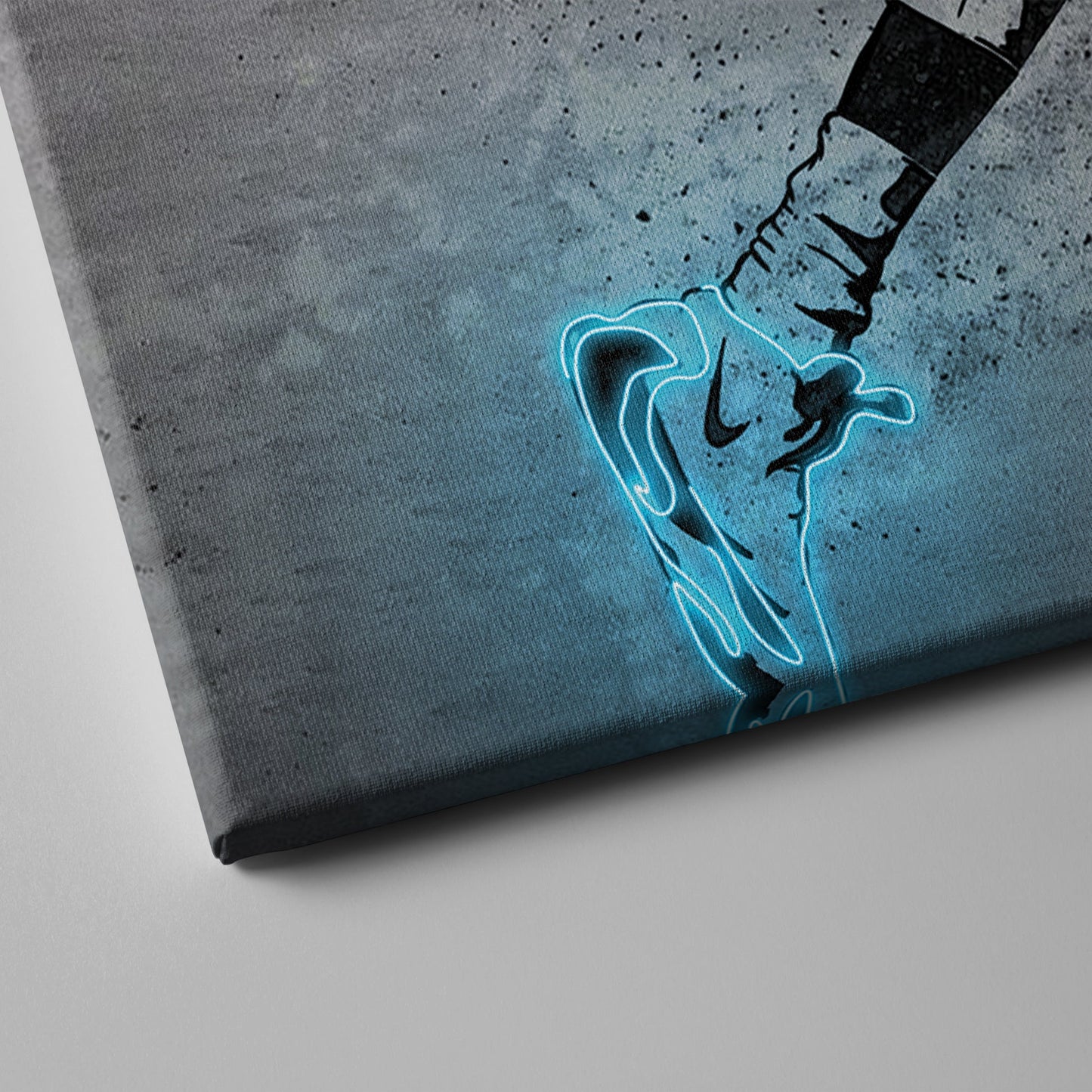 Giannis Antetokounmpo Neon Canvas Art | Modern Wall Decor for Bucks Fans