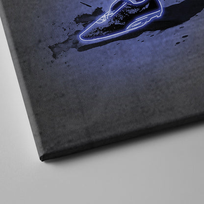 Hank Aaron Neon Canvas Art | Modern Wall Decor for Braves Fans