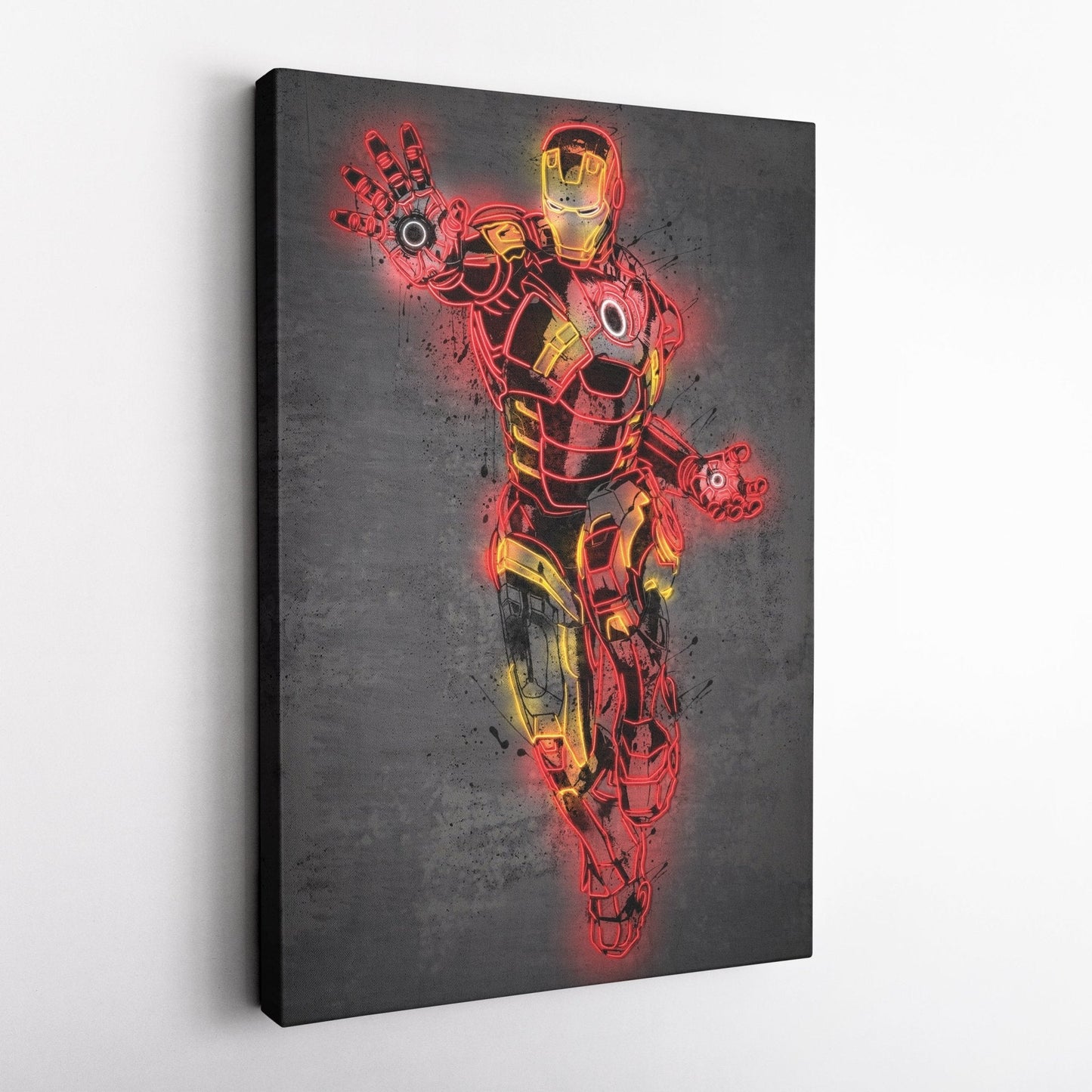 Iron Man Canvas | Marvel Neon Wall Art