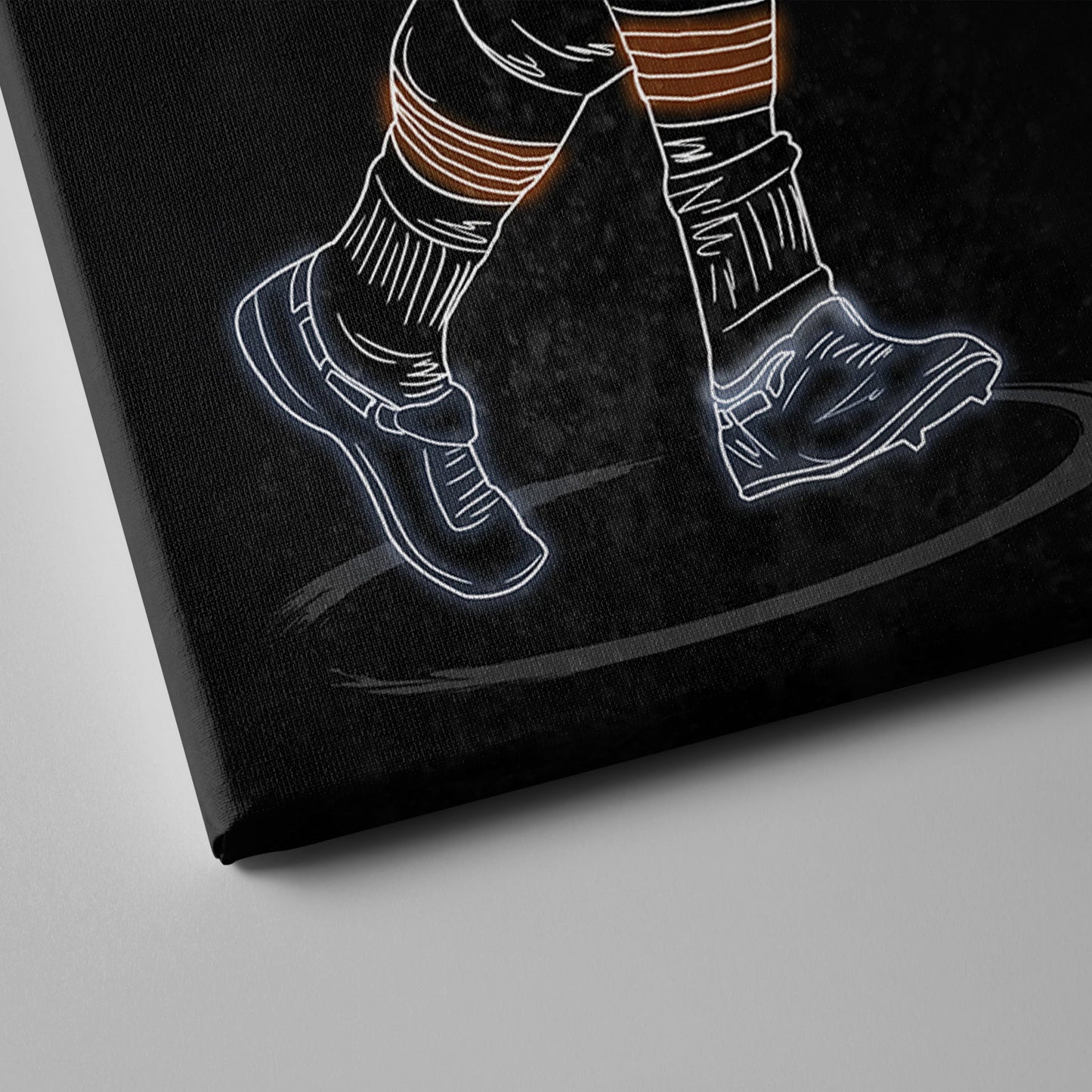 Jim Brown Neon Canvas Art | Browns Wall Decor