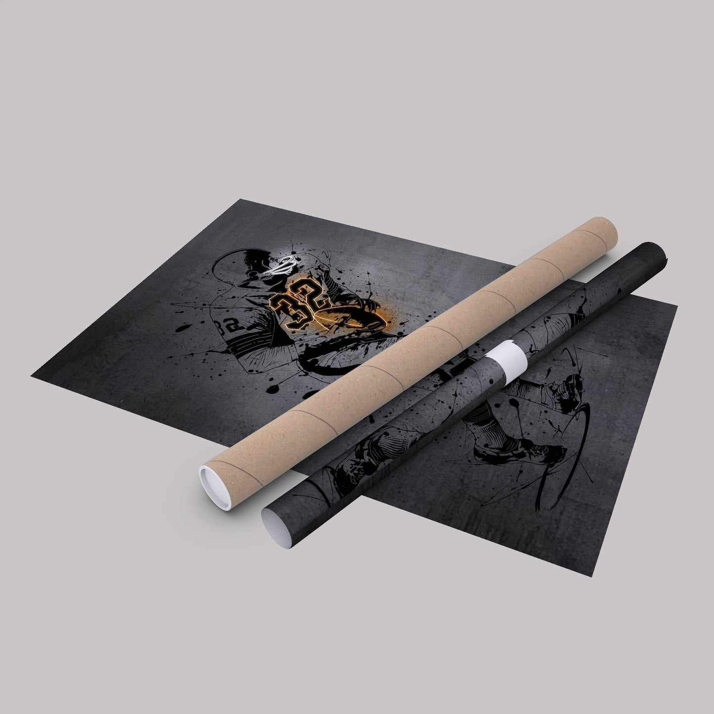 Jim Brown Neon Canvas Art | Modern Wall Decor for Browns Fans