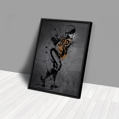 Jim Brown Neon Canvas Art | Modern Wall Decor for Browns Fans