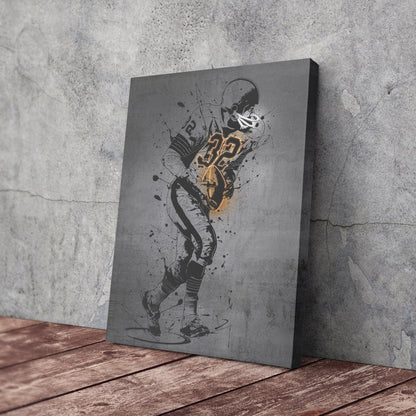 Jim Brown Neon Canvas Art | Modern Wall Decor for Browns Fans