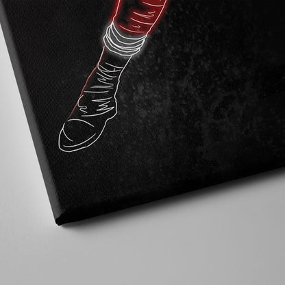 Joe Montana Neon Canvas Art | 49ers Wall Decor