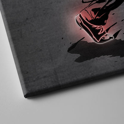 José Ramírez Neon Canvas Art | Modern Wall Decor for Guardians Fans