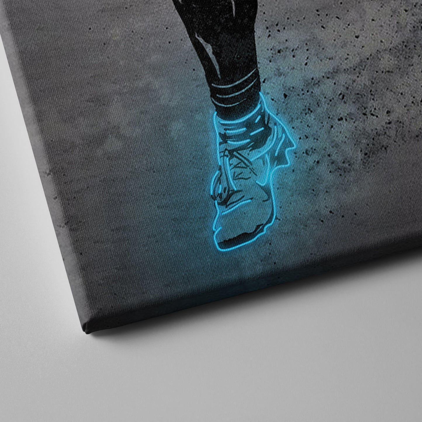 Josh Allen Neon Canvas Art | Modern Wall Decor for Bills Fans