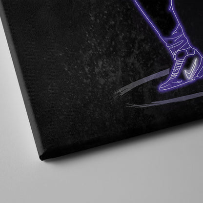 Josh Metellus Neon Canvas Art | Vikings Wall Decor