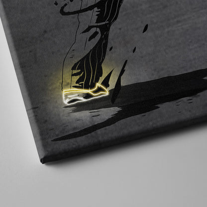 Juan Soto Neon Canvas Art | Modern Wall Decor for Padres Fans