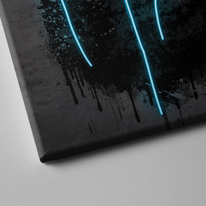 Juice Wrld Neon Canvas Art | Music Wall Decor