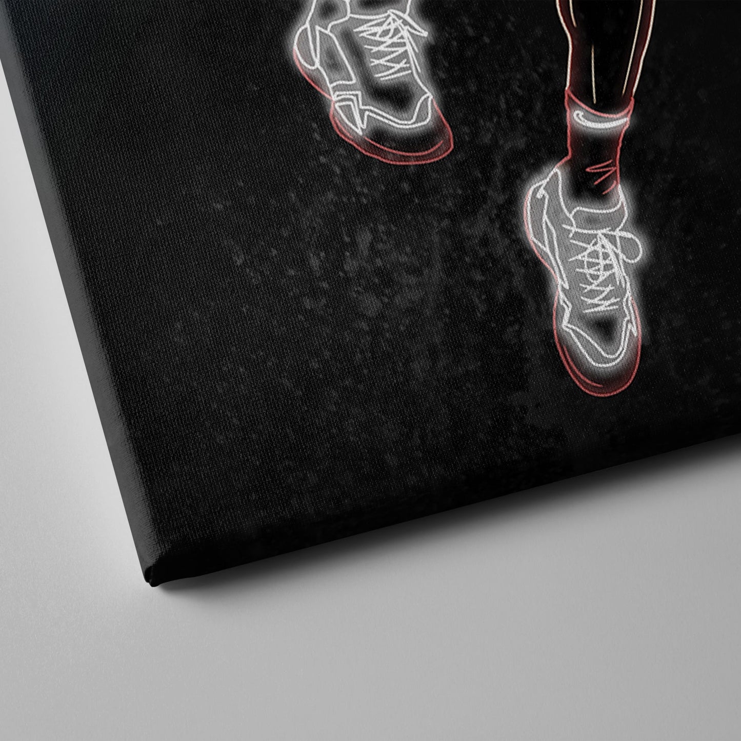 Kawhi Leonard Neon Canvas Art | Clippers Wall Decor