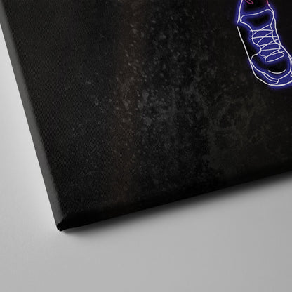 Kevin Durant Neon Canvas Art | Suns Wall Decor