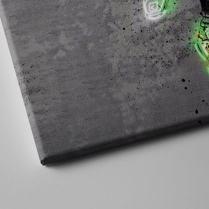 Kevin Garnett Neon Canvas Art | Modern Wall Decor for Celtics Fans