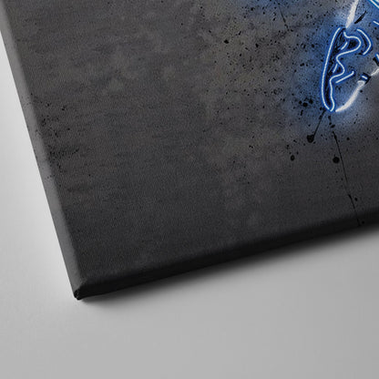 Kobe Bryant Neon Canvas Art | Modern Wall Decor for Lakers Fans