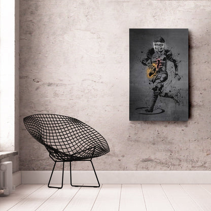 Kyler Murray Neon Canvas Art | Modern Wall Decor for Cardinals Fans