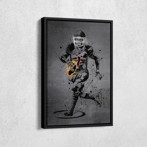 Kyler Murray Neon Canvas Art | Modern Wall Decor for Cardinals Fans