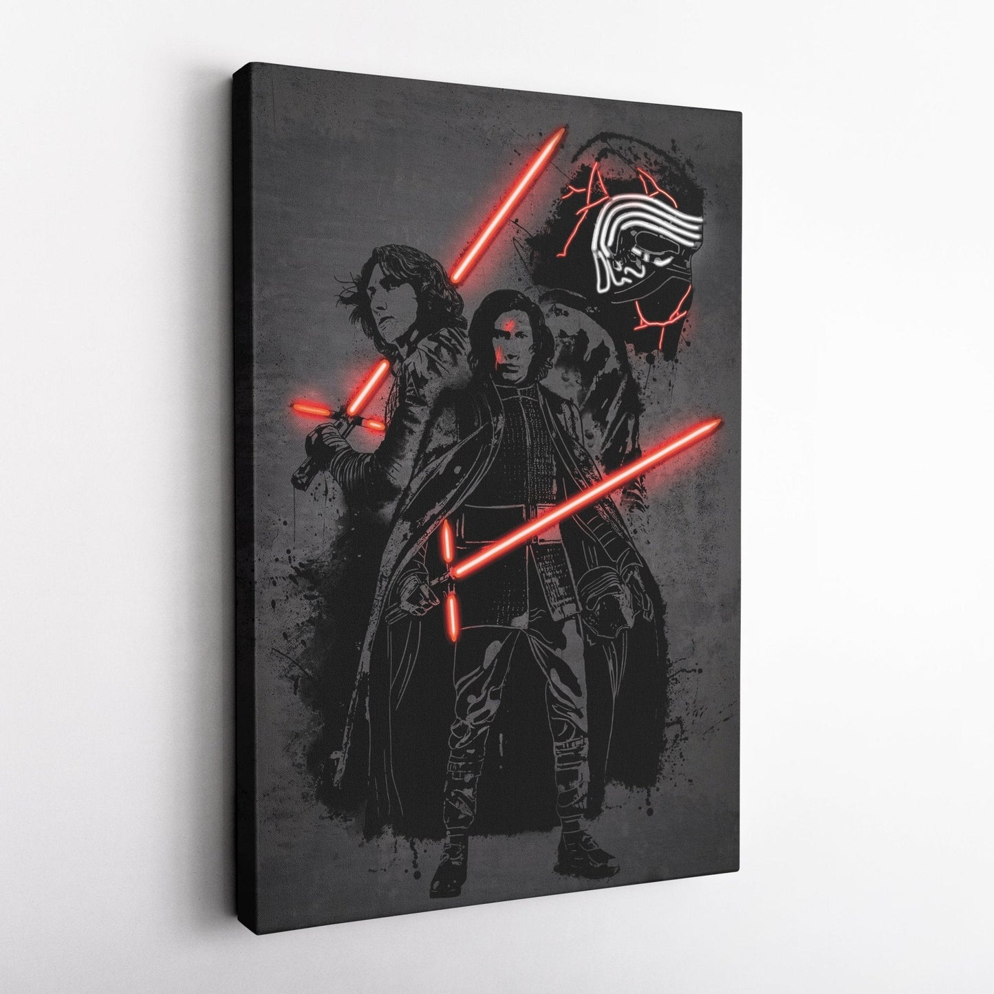 Kylo Ren Canvas | Star Wars Neon Wall Art