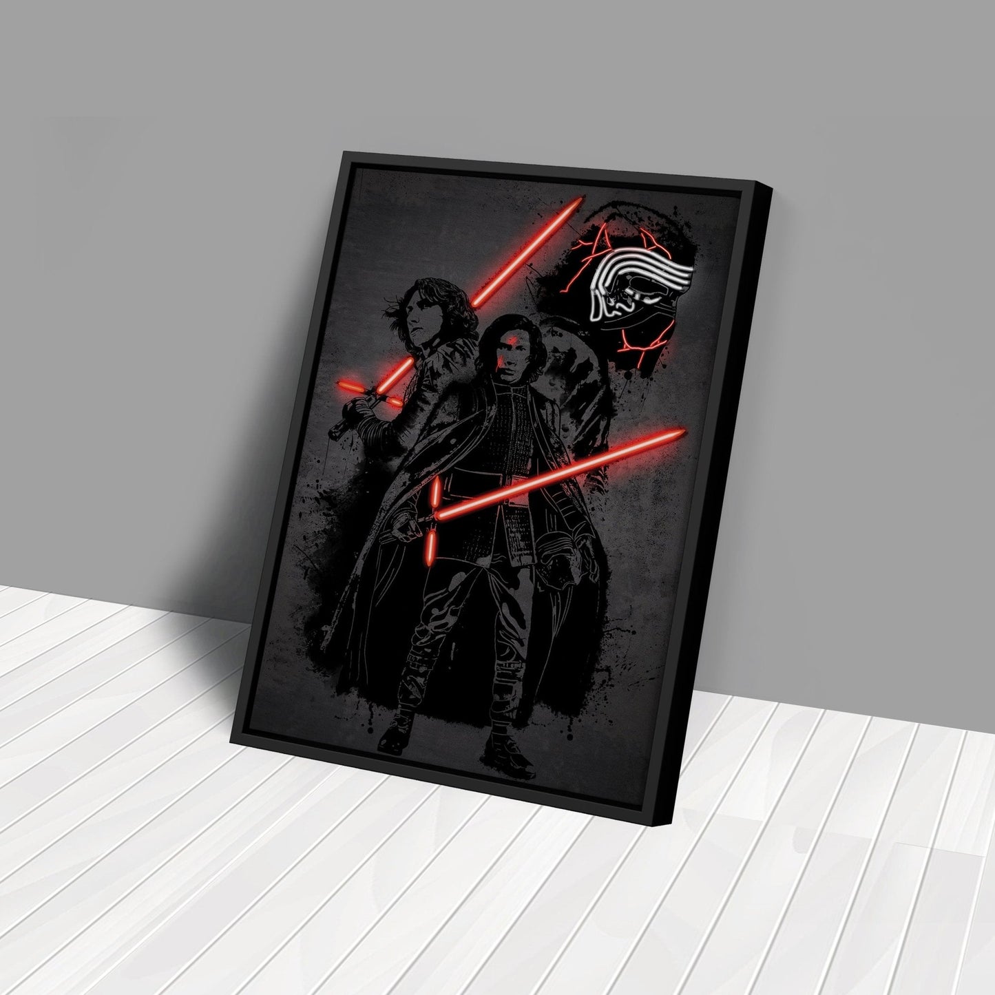 Kylo Ren Canvas | Star Wars Neon Wall Art