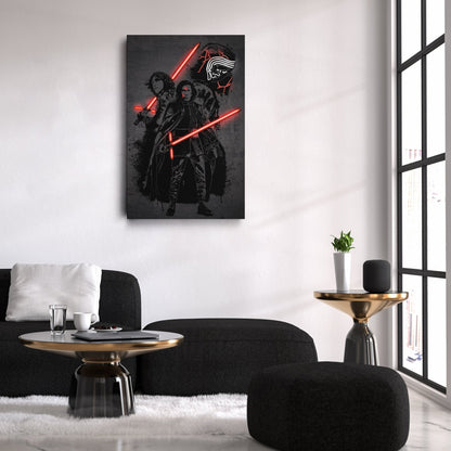 Kylo Ren Canvas | Star Wars Neon Wall Art