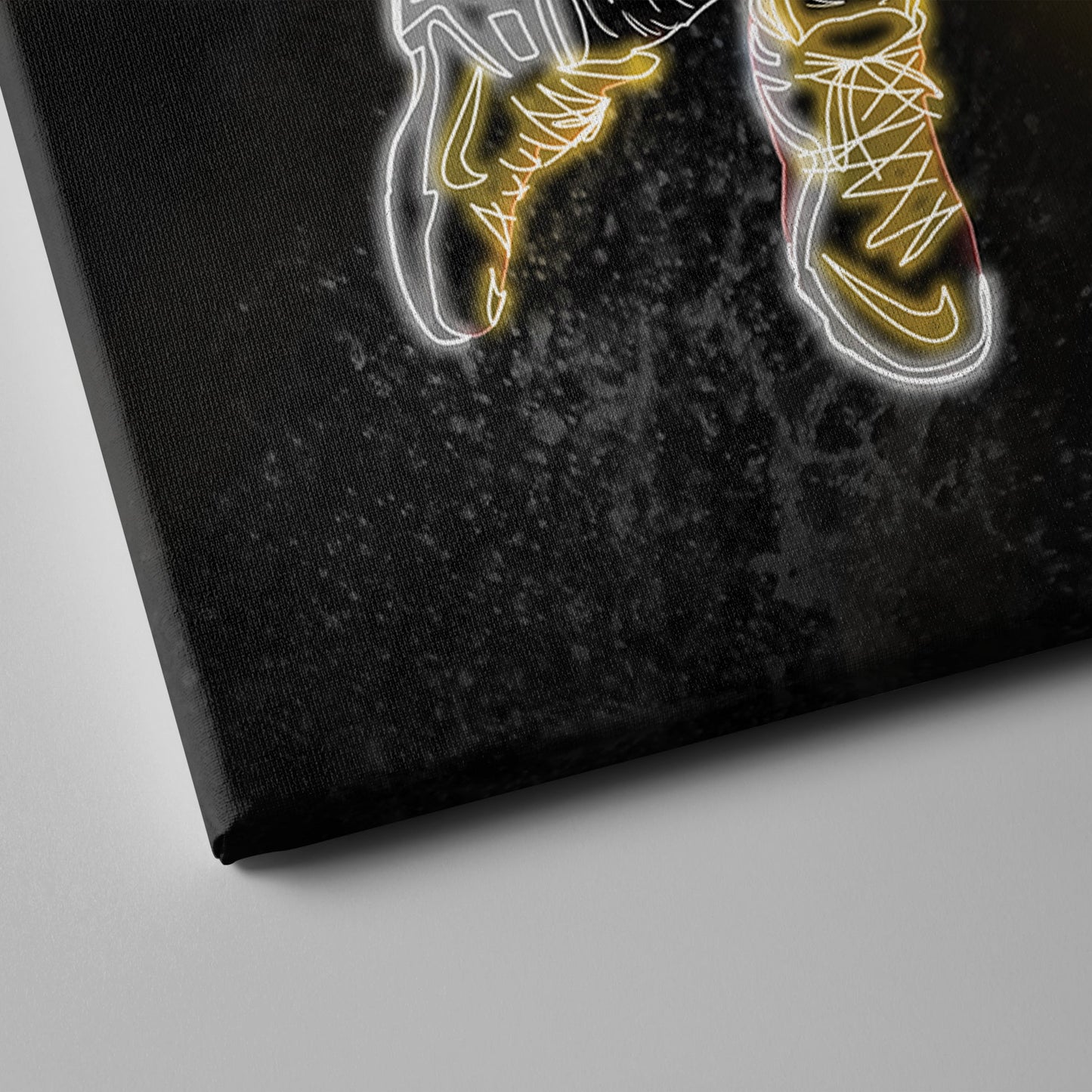 LeBron James Neon Canvas Art | Cavaliers Wall Decor